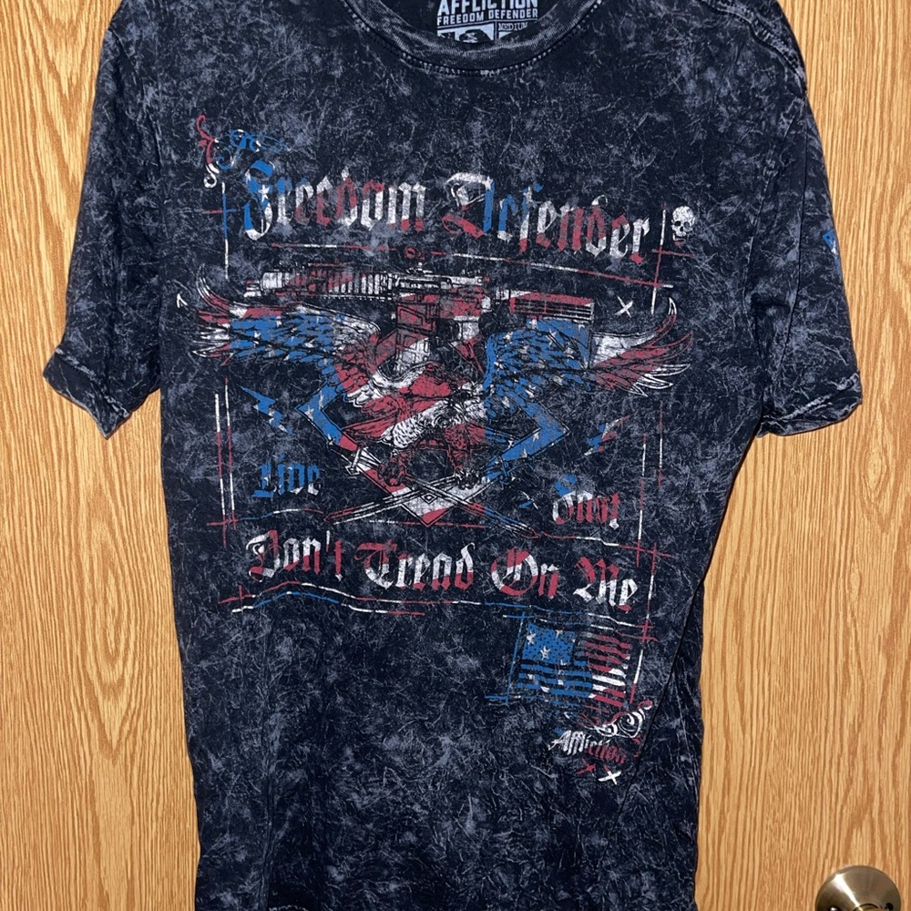Affliction Men's Black Graphic T-Shirt